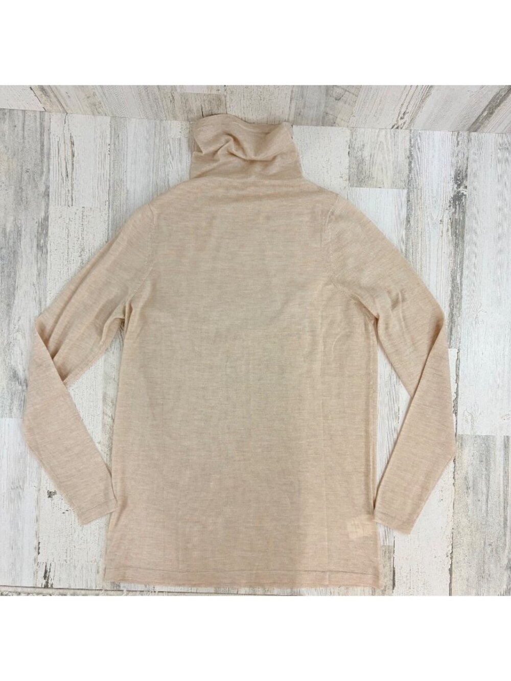Ann Mashburn Sz L Cashmere Funnel Neck Sweater NWOT
